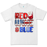White red wine and blue Premium Tee - MaliasSmallBusiness