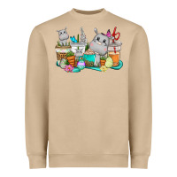 Mushroom Easter Hippopotamus coffee cups Easter Day Heavyweight Sweatshirt - CowGirlArtShop