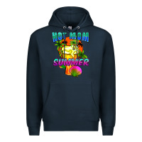 Navy Hot mom summer Mother's Day Premium Hoodie - FaDigitalArtStudio