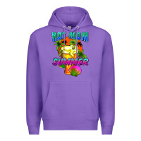 Purple Hot mom summer Mother's Day Premium Hoodie - FaDigitalArtStudio