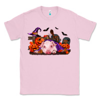 Bubblegum Pink Halloween Baby Pig Classic Tee - RanaPortraitStore