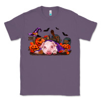 Lavender Halloween Baby Pig Classic Tee - RanaPortraitStore