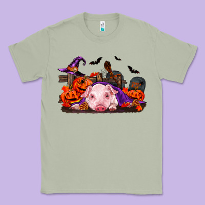 Halloween Baby Pig Classic Tee Designed By Ranaportraitstore