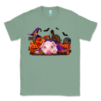 Sage Halloween Baby Pig Classic Tee - RanaPortraitStore