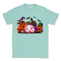 Seafoam Halloween Baby Pig Classic Tee - RanaPortraitStore