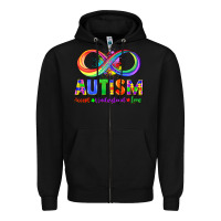 Black Autism accept understand love Zipper Hoodie - FaDigitalArtStudio