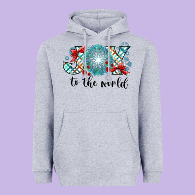 Joy To The World Heavyweight Hoodie Designed By Cowhidedigitalart