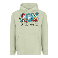 Matcha Joy to the World Heavyweight Hoodie - CowhideDigitalArt