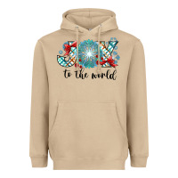 Mushroom Joy to the World Heavyweight Hoodie - CowhideDigitalArt