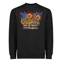 Black American babe 4th of july Heavyweight Sweatshirt - CowGirlArtShop