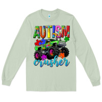 Matcha Autism Awareness crusher Long Sleeve Tee - NancyCooperArtShop