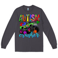 Smoke Autism Awareness crusher Long Sleeve Tee - NancyCooperArtShop