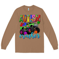 Toasted Coconut Autism Awareness crusher Long Sleeve Tee - NancyCooperArtShop