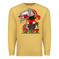 Antique Gold Basketball Gnome Premium Sweatshirt - CowhideDigitalArt