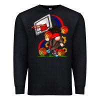 Black Basketball Gnome Premium Sweatshirt - CowhideDigitalArt