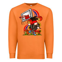 Carrot Basketball Gnome Premium Sweatshirt - CowhideDigitalArt