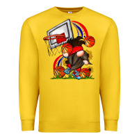 Lemon Basketball Gnome Premium Sweatshirt - CowhideDigitalArt