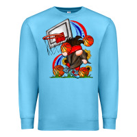 Ocean Blue Basketball Gnome Premium Sweatshirt - CowhideDigitalArt