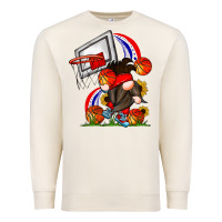 Sandshell Basketball Gnome Premium Sweatshirt - CowhideDigitalArt