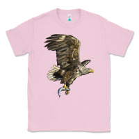 Bubblegum Pink American White Sea Eagle Classic Tee - LillyAllenDesigns