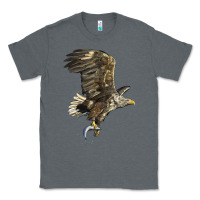 Charcoal Heather American White Sea Eagle Classic Tee - LillyAllenDesigns
