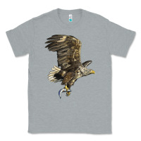 Heather Grey American White Sea Eagle Classic Tee - LillyAllenDesigns