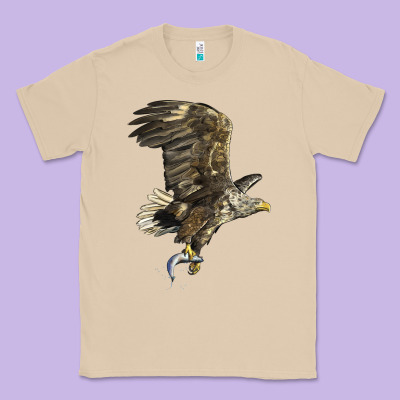 American White Sea Eagle Classic Tee Designed By Lillyallendesigns