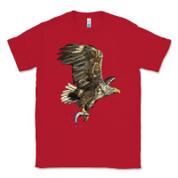 Red American White Sea Eagle Classic Tee - LillyAllenDesigns