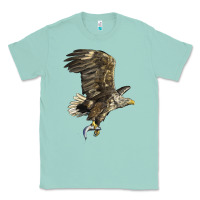Seafoam American White Sea Eagle Classic Tee - LillyAllenDesigns