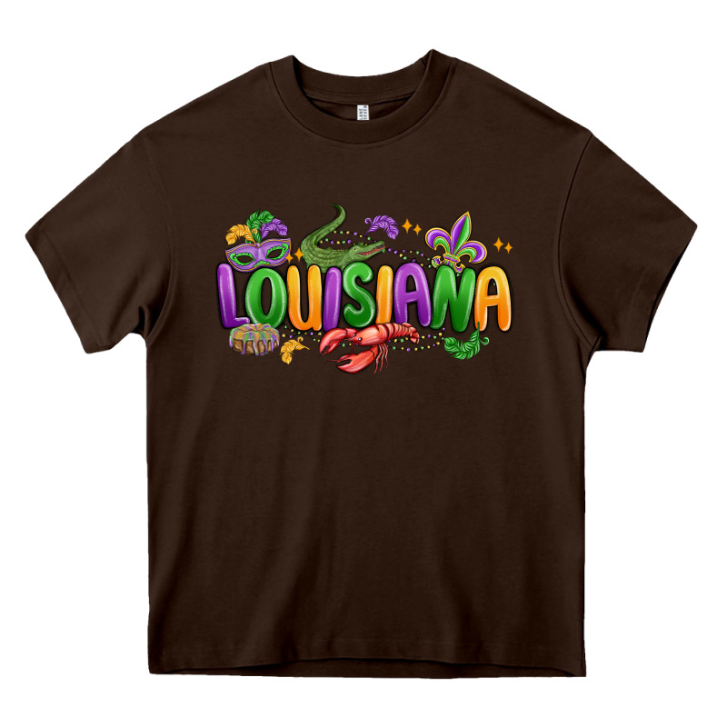 Mardi Gras Louisiana Heavy Core Tee by MaliasSmallBusiness | Teevron