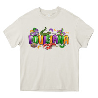 Cream mardi gras louisiana Heavy Core Tee - MaliasSmallBusiness