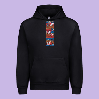 Usa Flag And Cross Penwraps Urban Hoodie Designed By Artiststas