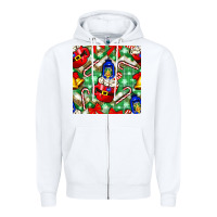 White christmas coffee cups bell and candy cane with leopard and plaid Zipper Hoodie - BundleAndBundleShop