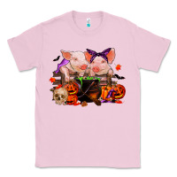 Bubblegum Pink halloween pigs Classic Tee - RanaPortraitStore