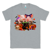 Heather Grey halloween pigs Classic Tee - RanaPortraitStore
