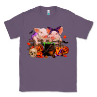 Lavender halloween pigs Classic Tee - RanaPortraitStore