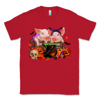 Red halloween pigs Classic Tee - RanaPortraitStore