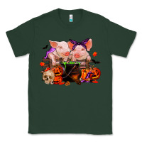Sports Green halloween pigs Classic Tee - RanaPortraitStore