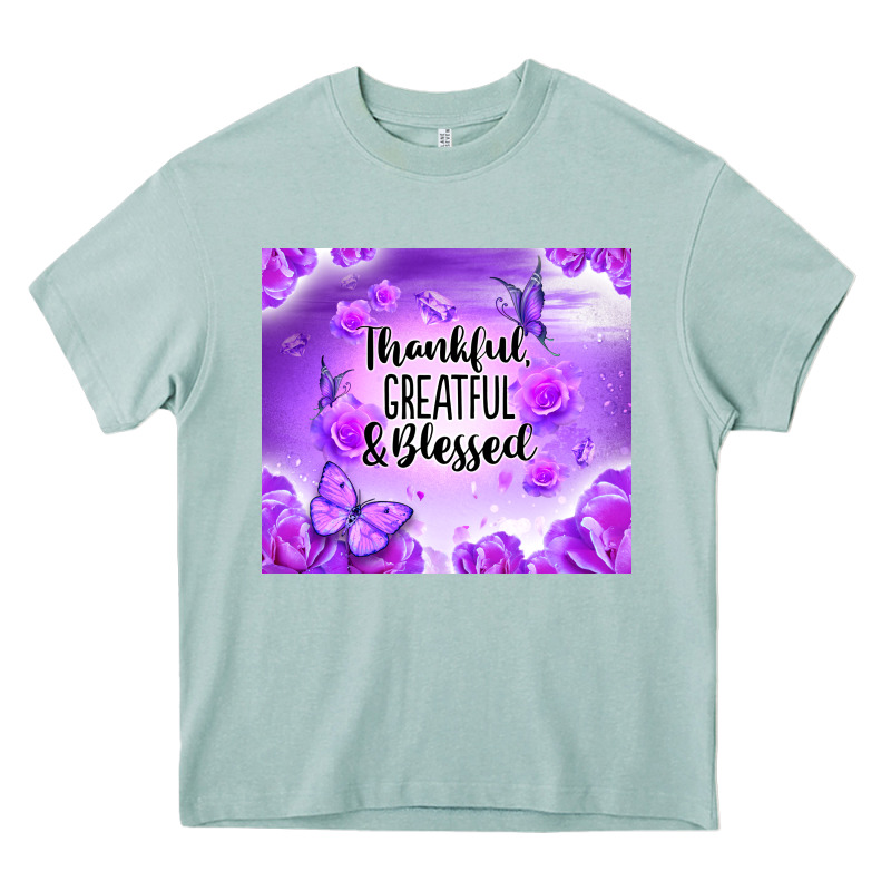Thankful Greatful Blessed Heavy Core Tee by NancyCooperArtShop | Teevron