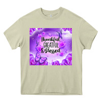 Mossy thankful greatful blessed Heavy Core Tee - NancyCooperArtShop