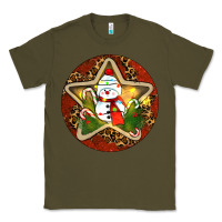 Army Green Snowman Christmas Classic Tee - RanaPortraitStore