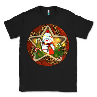 Black Snowman Christmas Classic Tee - RanaPortraitStore