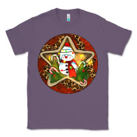 Lavender Snowman Christmas Classic Tee - RanaPortraitStore
