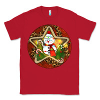 Red Snowman Christmas Classic Tee - RanaPortraitStore