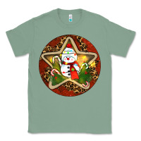 Sage Snowman Christmas Classic Tee - RanaPortraitStore
