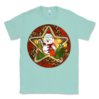 Seafoam Snowman Christmas Classic Tee - RanaPortraitStore