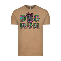 Vintage Coffee Christmas dog mom pitbull Vintage Tee - RanaPortraitStore