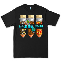 Black teach love inspire Premium Tee - NancyCooperArtShop