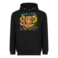 Black just a little dramatic Heavyweight Hoodie - CowhideDigitalArt