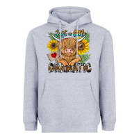 Heather Grey just a little dramatic Heavyweight Hoodie - CowhideDigitalArt